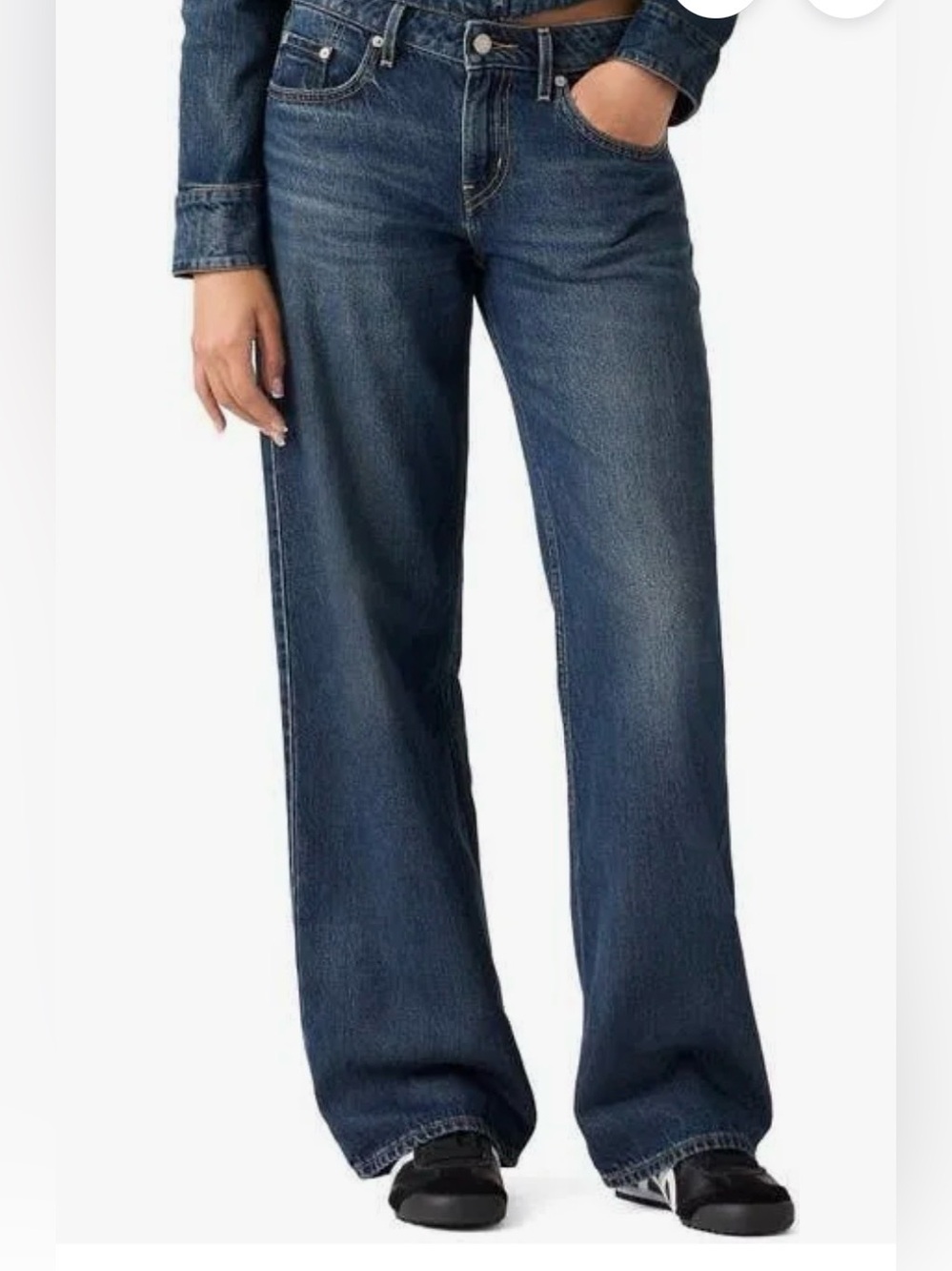 Levi’s Premium Low Loose Women's Jeans Sz 28x32
Dark Wash Denim retail $110